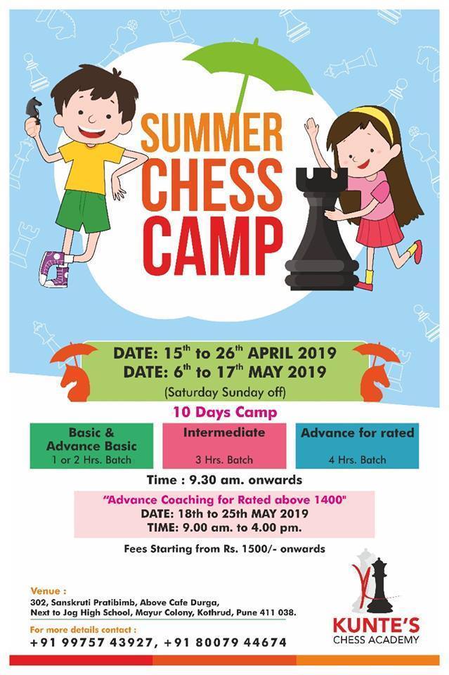 Summer Chess CampKothrud, Pune Kidwise